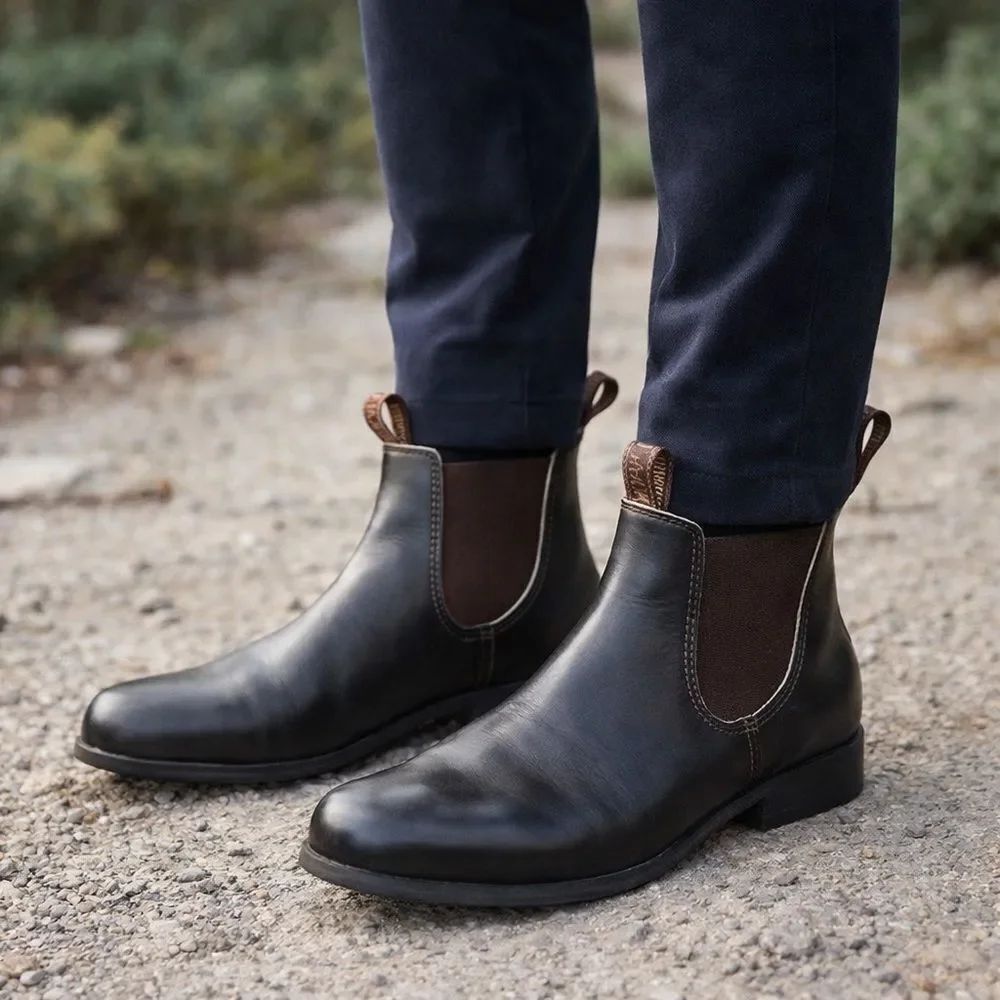 Frisky by Mandic Shoes Australia Leather Chelsea Ankle Boots